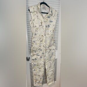 Scotch and Soda Floral Sleeveless Utility Jumpsuit size M